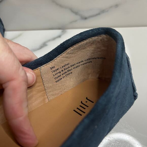 J. Jill Women's Blue Suede Driving Moccasin Driving Loafers Sz 9 Classic Fall - Picture 3 of 8